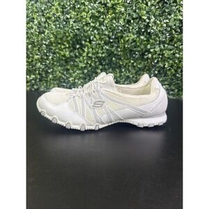 Skechers Bikers Lite Relive White Womens Athletic Relaxed Fit Sneaker Size 7